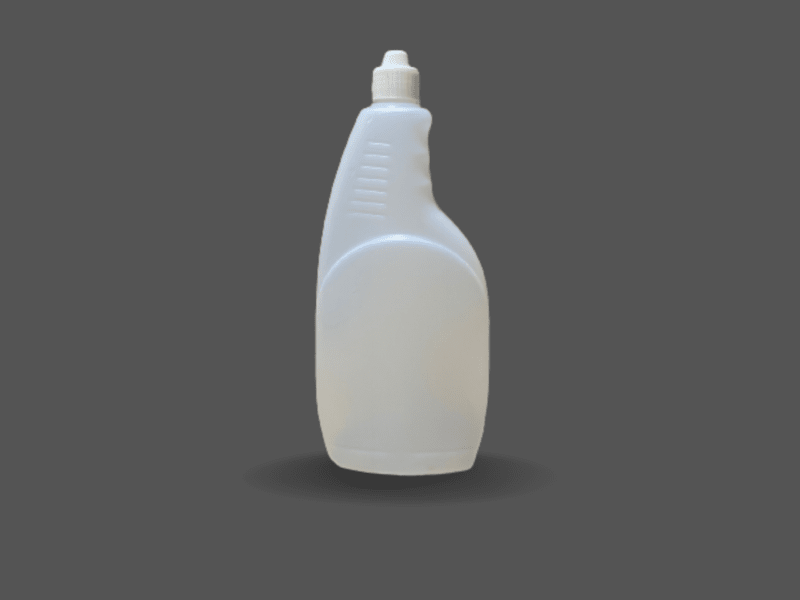 White plastic trigger spray bottle